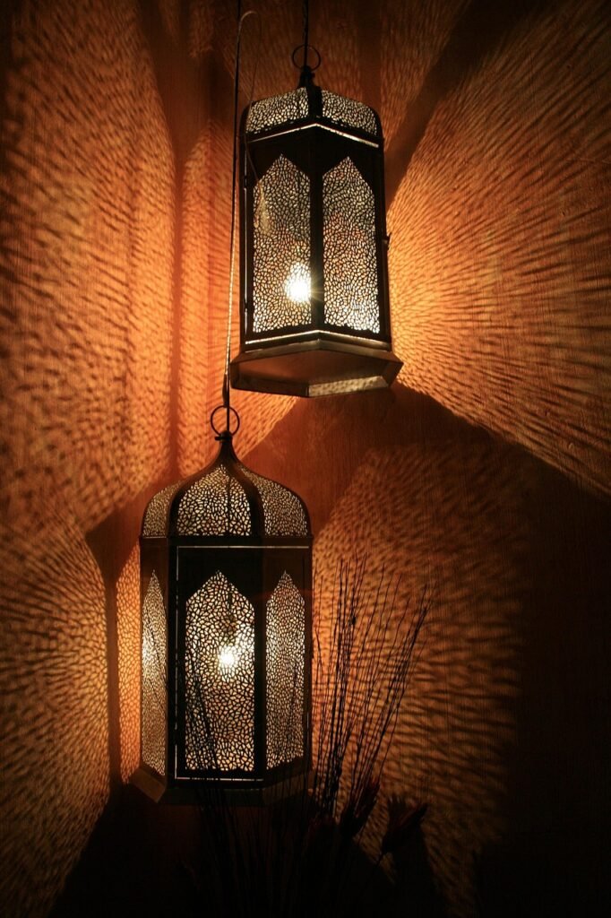 lanterns, lamps, decorative, diffused light, reflecting light, interior, wall, lights, soft light, hanging lamps, warm glow, brown light, brown wall, brown interior, brown lamp, brown lights, lamps, interior, interior, interior, interior, interior, wall, wall, wall, lights, lights, lights, soft light